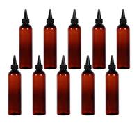 Ipetboom 10 Pezzi Bottiglie di Plastica da 250ml per Shampoo e Lozione, Flaconi Ricaricabili da Viaggio Tappo Nero, Contenitori Vuoti per Sapone Liquido Bagno e Cosmetici, Dispenser