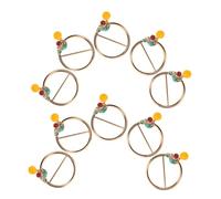 Ipetboom 10 Pezzi Bottone Per Sciarpa Giapponese Accessori Fibbie Anelli Per Sciarpa Da Donna Decorazione Della Sciarpa Piccole Clip Per Sciarpe Fibbia Per Sciarpa Golden Lega Di Zinco