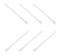 Ipetboom 10 pezzi di aste di ricambio per pulsanti per WC, aste di ricambio per serbatoi WC, filettatura estesa, facile installazione, costruzione durevole per un bagno efficiente