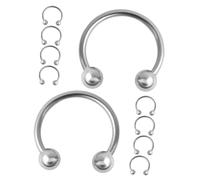 Ipetboom 10 Pezzi Di Gioielli Per Sopracciglia Anelli A Ferro Di Cavallo Cerchietti Da Donna Per Piercing Labbro Gioielli Per Piercing Setto Gioielli Per Piercing Corpo