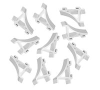 Ipetboom 10 pezzi Kit Clip Supporto Ripiano Congelatore in Alluminio Resistente per Frigoriferi Ganci Pratici e Sicuri per Fissaggio Stabile e Facile Installazione