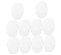 Ipetboom 10 pezzi Maschere Mascherine Bianche per Maschera Volto Vuota per DIY Pittura Creativa e Attività Educative Facile Decorare per