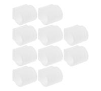 Ipetboom 10 Pezzi Piedini per Gambe Sedie a Forma di U 16 MM Protezioni per Pavimenti in Plastica Bianca Tappi per Mobili Design a Forcella Aperta Riduzione Rumore per Pavimenti in