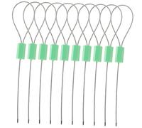 Ipetboom 10 Pezzi Sigillo di Sicurezza del Cavo in Acciaio Rivestimento Abs Autobloccante Antimanomissione, Guarnizione Regolabile per Container, Rimorchi e Logistica Industriale