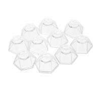 Ipetboom 10 pezzi Supporto per Sfere in Acrilico Trasparente Base Stand per e Minerali Palline Stabile e Riutilizzabile per Esposizione Decorativa