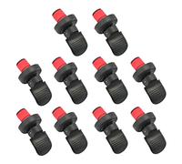 Ipetboom 10 pezzi Tappi Versatori Vino Creativi PP Tappi per Bottiglie Decorativa per Vino Facile da Usare Nero