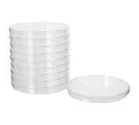 Ipetboom 10 Piastre di Petri in Plastica Trasparenti con Coperchio Diametro 143 CM X 16 CM Piastre di Coltura Cellulari da Laboratorio Attrezzatura Scientifica per Esperimenti