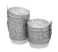 Ipetboom 100 pezzi Barchette in Alluminio con Manico per Pesatura di Liquidi e Polveri Vaschette Bilancia Resistenti e Precise per Laboratorio