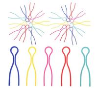 Ipetboom 100 Pezzi Clip Bobina Plastica Colorate per Cucito Organizer Filo Antinodo Compatibile con Bobine Macchine da Cucire Domestiche Morsetti Flessibili per Gestione Efficiente e