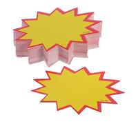 Ipetboom 100 pezzi Etichette Scrivibili per Negozi e Supermercati Cartellini Carta per Vendite Garage Facili da Utilizzare e Resistenti per Esposizioni e Clienti
