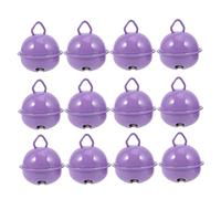 Ipetboom 100 Pezzi gioielli con mini Arredamento natalizio ciondoli a fabbricare campane Viola,porpora