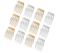 Ipetboom 100 Pezzi Pettini Laterali in Metallo Denti per Accessori Capelli Fai da Te Clip per Velo da Sposa e Progetti Creativi Pettinini Resistenti per Acconciature Eleganti e Uso