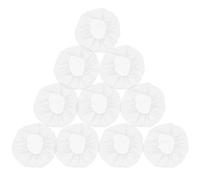 Ipetboom 100 Pezzi Retina per Chioma Usa e Getta in Nylon Bianco, Comoda e Traspirante, Cappello a Rete Anticalvizie per Casa e Fabbrica, 24 Pollici