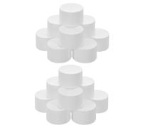 Ipetboom 100 Tappi per Dentifricio a Vite in Plastica Bianca Filettatura Fine Tappo per Dispenser Bagno Antiperdita Compatibili Tubetti e Bottiglie per Uso Domestico e Viaggi