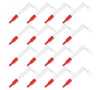 Ipetboom 100 Ugelli per Calafataggio con Tappo Rosso, Ugello di Prolunga per Pistola Colla da 1/2", Applicatore Sigillante per Bagno e Cucina, Uscita Costante e Resistente, Set