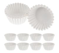 Ipetboom 1000 Pirottini Bianchi per Cupcake in Carta Resistenti al Grasso Mini Pirottini per Muffin ad Alta Temperatura per Dolci per Cottura e Pasticceria Domestica