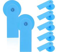Ipetboom 100pezzi Etichette Auricolari per Bestiame in Tpu Blu Identification Tag Flessibili per Bovini Ovini e Suini Professionale per Gestione Allevamenti