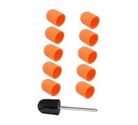 Ipetboom 10pezzi Cappucci Per Lucidatura Unghie Con Strumento Per Manicure Cappucci Per Nail Art Design Portatile e Leggero Per Uso Professionale e Domestico