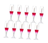 Ipetboom 10pezzi Contenitori Vuoti Per Lip Gloss Design Di Bicchiere Pratici Per Trucco Bottiglie Per Cosmetici Organizzatori Di Lip Gloss Non Perdono e Facili Da Trasportare