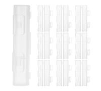 Ipetboom 10pezzi Custodia Trasparente per Pennelli da Trucco Protezione Antipolvere per Pennelli Cosmetici Organizzazione senza Sforzo da Ombretto e Fondotinta Design Aderente Facile Pu