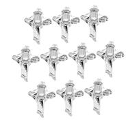 Ipetboom 10pezzi Decorazioni Per Unghie Metallo Forma Di Croce Strass Lucidi Per Nail Art Accessori Di Stile Punk Per Festività e Celebrazioni
