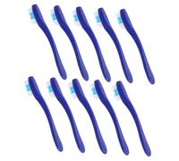 Ipetboom 10pezzi Spazzolino Da Denti Mini Con Manico Corto Portatili Per Uso in Carcere e Ospedale Strumento Di Pulizia Orale Sicuro e Resistente