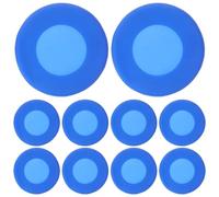 Ipetboom 10pezzi Stetoscopio Protezione in Silicone Copertura Membrana Diaframma Ricambio Parti Stetoscopio Adatto Campana Protezione Accessori Clinici