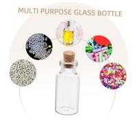 Ipetboom 12 pezzi Mini Bottiglie in Vetro Trasparente con Tappo Sughero Flaconi Vuoti Delicati per Messaggi Profumi e Decorazioni Bottiglie Desideri Comode e Versatili