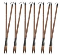 Ipetboom 12 pezzi Pennelli Calligrafia Cinese Tradizionali per Scrittura e Pittura in Inchiostro Adatti per Stili Script Regolare Corsivo e Semicorsivo Pennelli Artistici Resistenti e