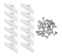 Ipetboom 12 Ruote Scorrevoli in Acciaio Inox per Porta Frigorifero Verticale Puleggia e Guide per Elettrodomestici Rulli Bianchi Adatte a Congelatori e Vetrine per Uso Domestico e