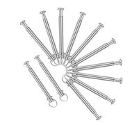 Ipetboom 12 set Kit per Riparazione Ventagli Pieghevoli con Rivetti e Dadi per Sostituzione Albero Ventaglio Manuale Accessori Fai da Te per Ventagli Cinesi per Riparazioni e Decorazioni