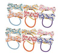 Ipetboom 12pezzi Bowknot Hair Ties Elastic Bands for Women Cute Ponytail Holders Random Colors for Daily Wear and Special Occasions