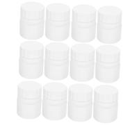 Ipetboom 12pezzi Flaconi Medicali in Hdpe Resistenti e Anti-perdite Per Capsule e Polveri Contenitori Portatili Compatti Con Tappo Vite Per Viaggi e Uso Quotidiano