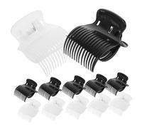 Ipetboom 12pezzi Hot Roller Clips Fermagli Arricciacapelli Con Isolamento Termico Per Styling e Dei Da Neri e Trasparenti Per Donne e Ragazze Con Lunghi e Medi