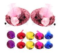 Ipetboom 12pezzi Mini Hat Hair Clips e Paillettes Per e Cerimonie Accessori Per Party e Speciali