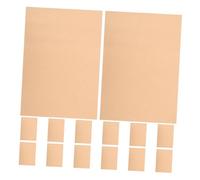 Ipetboom 15pezzi Carta per Scrittura Mano per Non Vedenti di Carta per Esercizi Braille Robusta Marrone Chiara per Lavagne Braille e Righe Confezione per Appunti Personali e Progetti