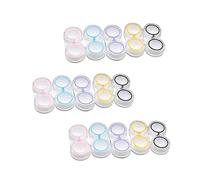 Ipetboom 15pezzi Scatola Per Lenti Da Custodia Per Lenti Trasparente Doppia Scatola Portaoggetti Resistente Contenitore Per Di Organizer Per Compatto e Pratico