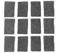 Ipetboom 16 spugne professionali per il trucco, spugne per cicatrici ad effetto speciale, forniture per trucco di Halloween, nero, 6 x 4 x 0,9 cm