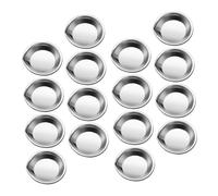 Ipetboom 16pezzi Tavolozza di Colori in Acciaio Inossidabile Vassoio per Miscelare Acquerelli Vernici e Pigmenti Cosmetici Design Portatile per Artisti e Amanti del Fai da Te