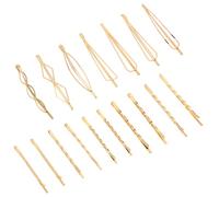 Ipetboom 17 Pezzi Set Mollettoni per Chioma Color Caffè Design Perla Artificiale in Lega, Fermagli Eleganti e Facili da Usare per Donne e Ragazze Stili multipli