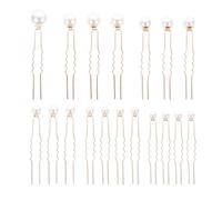 Ipetboom 18pezzi Forcine per Chioma Perle per Acconciature Eleganti in Abs e Ferro per Accessori Sposa e Damigella a Halloween e Natale