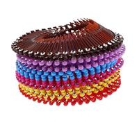 Ipetboom 18pezzi Pettine Elastico Per Capelli in Plastica Morbida Fascia Per Capelli Pettine Circolare Estensibile Per Stili Di Vita Attivi Adatto Per Naturali e Sintetici Per Styling e Fis