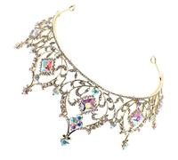 Ipetboom 1pezzi Coro Di Cristallo Elegante Per Sposa e Compleanni Decorativa Leggera Accessorio Chic Per Matrimoni e Feste Adatta Tutti Tipi Di Design Unico e Accattivante