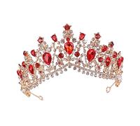 Ipetboom 1pezzi Corona da Sposa Decorativa e Scintillante Copricapo Elegante per Matrimonio Accessori per Capelli da Sposa Classica Adatto Capelli Lunghi o Corti