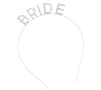 Ipetboom 1pezzi Creative Rhinestone Bride Hair Band for Weddings Elegant Headband for Brides and Bridesmaids Parties Engagements and Special Occasions