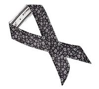 Ipetboom 1pezzi Fascia Per Seta Vintage Con Scarf Decorativo Accessorio Chic Per Ponytail Versatile e Resistente Per Ogni Occasione Con Fiori