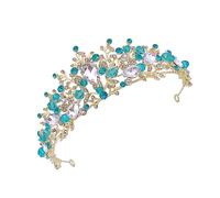 Ipetboom 1pezzi Hair Band Per Bambine Blu Elegante Copricapo Da Festa Per Compleanni Halloween e Celebrazioni Accessori Per Con Design Di Per Piccole Principesse