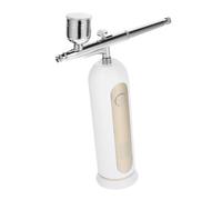 Ipetboom 1set Aerografo Professionale Ricaricabile Con Compressore Per Decorazione Torte Pittura Modellismo e Make-up Kit Portatile Con Display Opaco