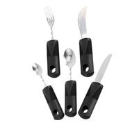 Ipetboom 1set Utensili Adattivi Per Anziani Con Manico Antiscivolo Posate Pieghevoli Inossidabile e Materiali Resistenti Utensili Per La Nutrizione Autonoma Dei Disabili e Anziani