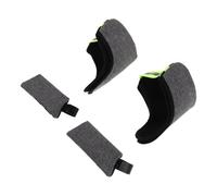 Ipetboom 2 Impostati Set 2 Cuscinetti Imbottiti Antiscivolo per Impugnature Stampelle da Avambraccio, Copri Maniche Traspiranti Grigi Polsino Aperto, Accessori Comfort per Uso Quotidiano